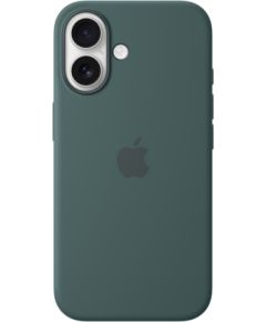 Apple iPhone 16 Silicone Case with MagSafe Lake Green