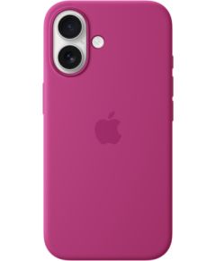 Apple iPhone 16 Silicone Case with MagSafe Fuchsia