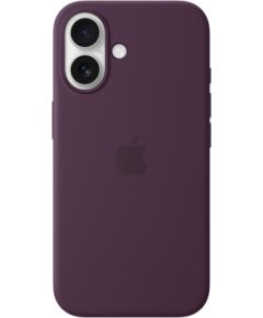 Apple iPhone 16 Silicone Case with MagSafe Plum