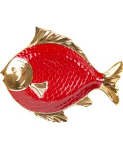 Plate GOLDFISH 44x36cm, red