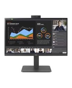 LG DESKTOP MONITOR, 27", FHD, WEBCAM, SPEAKER, HAS/PIVOT, USB-C, RJ-45