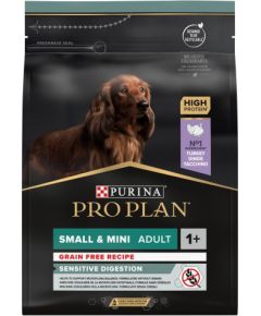 Purina Pro Plan OptiDigest GRAIN FREE Small&Mini Indyk 2,5kg