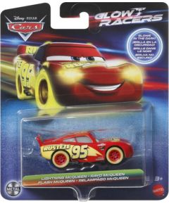 Mattel Disney Cars: Glow Racers - Lightning Mcqueen Vehicle (HPG77)