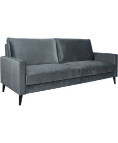 Sofa bed ANNA with storage box, grey velvet