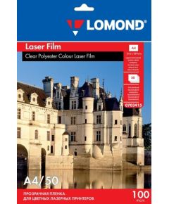 Lomond PET Film for b/w &amp; color laser printers Clear A4, 50 sheets