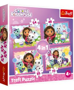 TREFL GABBY´S DOLLHOUSE Комплект пазлов 4 в1