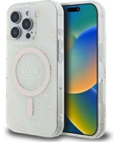 Guess -  iPhone 16 Pro Max hardcase IML 4G Background MagSafe White