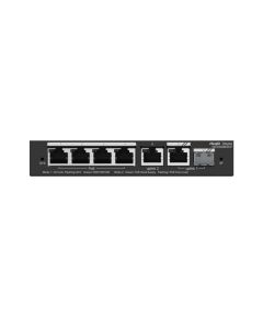 Ruijie RG-ES206GS-P ~ Gigabit pārvaldāms PoE komutators 4GE(PoE)+1GE(Uplink)+1Combo(PoE 54W)