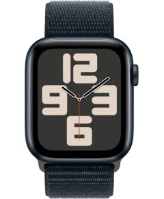 Apple Watch SE (2023), Smartwatch (dark blue/dark blue, 44 mm, Sport Loop, Aluminum, Cellular)