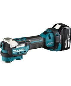 Makita cordless multifunction tool DTM52T1JX2, 18V (blue/black, Li-ion battery 5.0 Ah, MAKPAC)