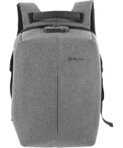 Tellur 15.6 Notebook Backpack Antitheft V2, USB Port, Gray