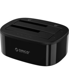 Orico docking station for 2.5" / 3.5" HDD / SSD, 5Gbps, USB-C to USB-C/A with cloning function (black)