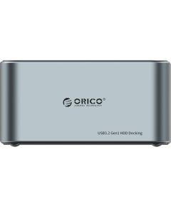 Orico docking station for 2.5" / 3.5" HDD / SSD, 5Gbps, USB-C to USB-C/A with cloning function (black)