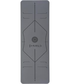 Jogas paklājiņš YM10 YOGA MAT TPE GRAY TPE HMS