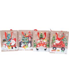 Gift bag MERRY S, 18x23x10cm, mix