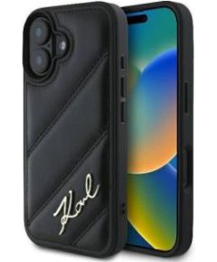 Karl Lagerfeld Apple  iPhone 16 hardcase Quilted Signature Black