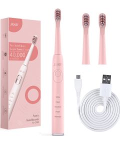 Szczoteczka Seago Szczoteczka soniczna do zębów SEAGO, różowy, bateria 700 mAh, 5 trybów pracy, 3 końcówki, SG-2303 Pink