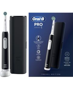 Szczoteczka Oral-B Pro Series 1 Cross Action + Etui Black