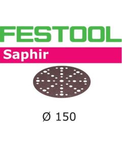 Smilšpapīrs ekscentra slīpmašīnai Festool STF 150 mm; 48; P80; SA; 25 gab.