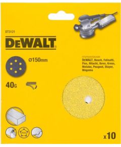 Smilšpapīrs DeWalt DT3128-QZ; 150 mm; K320; 10 gab.