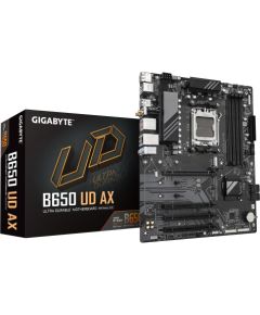 Mainboard GIGABYTE AMD B650 SAM5 ATX Memory DDR5 Memory slots 4 1xPCI-Express 16x 3xPCI-Express 3.0 16x 3xM.2 1xHDMI 1xDisplayPort 6xUSB 2.0 2xUSB 3.2 1xUSB-C 1xRJ45 3xAudio port B650UDAX1.0Y1