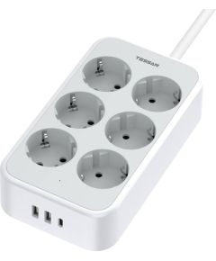 TESSAN power strip TS-PS02DE00 (white)