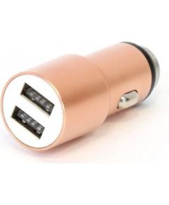 Omega OUCC2MBL auto lādētājs| 2x USB-A | 2.1A | 12V - 24V | rozā zelts