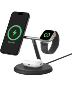 BELKIN WIRELESS CHARGER 3IN1 MAGSAFE 15W BLK