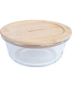 Bowl BOXY D13xH5,4cm 400ml, glass, bamboo lid