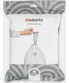 BRABANTIA maisiņi H 50-60L (iepak. 40gab.), balts - 138744