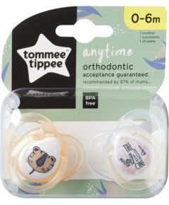 Tommee Tippee silikona māneklis 2vnt 0-6m Anytime 43335499