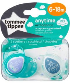 Tommee Tippee silikona māneklis 2vnt 6-18m Anytime 43354499