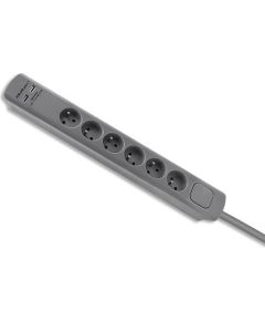 Qoltec 50283 surge protector Grey 6 AC outlet(s) 230 V 1.8 m