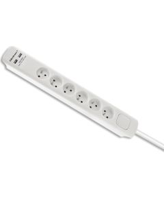 Qoltec 50284 surge protector White 6 AC outlet(s) 230 V 1.8 m