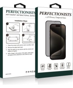 Защитное стекло дисплея 2.5D Privacy Perfectionists Tempered Glass Samsung S721 S24 FE черное