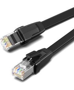 UGREEN NW134 Cat 8 U|FTP Flat Ethernet RJ45 Cable Pure Copper 1m (black)