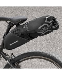 Wozinsky large roomy bicycle bag under the saddle 12 L black (WBB9BK)