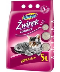 HILTON Bentonite Compact clumping cat litter + grass - 5 l