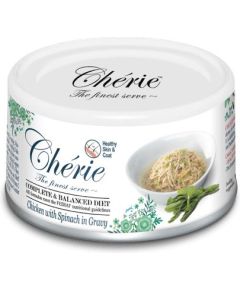 CHERIE Chicken with spinach - wet cat food - 80g