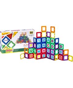 Magnetic tiles 3D Letters and Numbers Playmags 168 - 36 pcs set