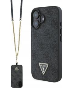 Guess Leather Metal Logo Strass Crossbody Case Чехол для Apple iPhone 16