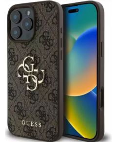 Guess 4G Big Logo Case Aizsargapvalks Priekš Apple iPhone 16 Pro Max