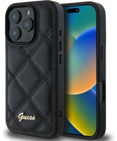 Guess Quilted Metal Logo Case Защитный Чехол для Apple iPhone 16 Pro Max