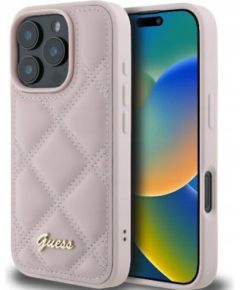 Guess Quilted Metal Logo Case Защитный Чехол для Apple iPhone 16 Pro Max