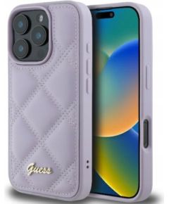 Guess Quilted Metal Logo Case Защитный Чехол для Apple iPhone 16 Pro Max