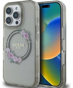 Guess IML Flowers Wreath MagSafe Case Защитный Чехол для Apple iPhone 16