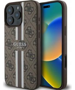 Guess 4G Printed Stripes MagSafe Back case Защитный Чехол для Apple iPhone 16 Pro