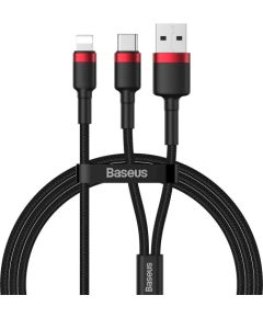 Baseus Cafule CATKLF-EL91 USB-C -> Lightning Провод для Зарядки 18W | PD 2.0 | 100 cm Черно - Красный