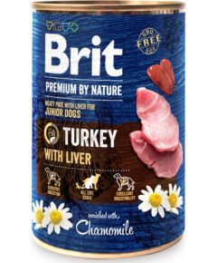 BRIT PREMIUM BY NATURE TURKEY&LIVER - mokra karma dla szczeniaka - 400g