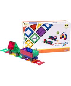 Magnetic tiles 3D Train Playmags 153 - 50 pcs set